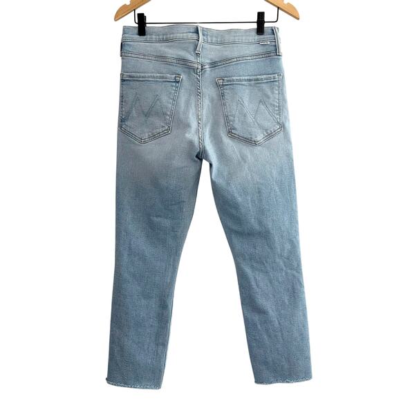 Mother Jeans The Mid Rise Dazzler Crop Fray in Sun Kissed Size 30 High Waist - Picture 3 of 9